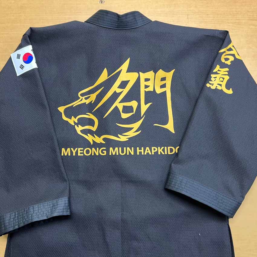 맞춤도복 흑색 도비 고성명문합기도